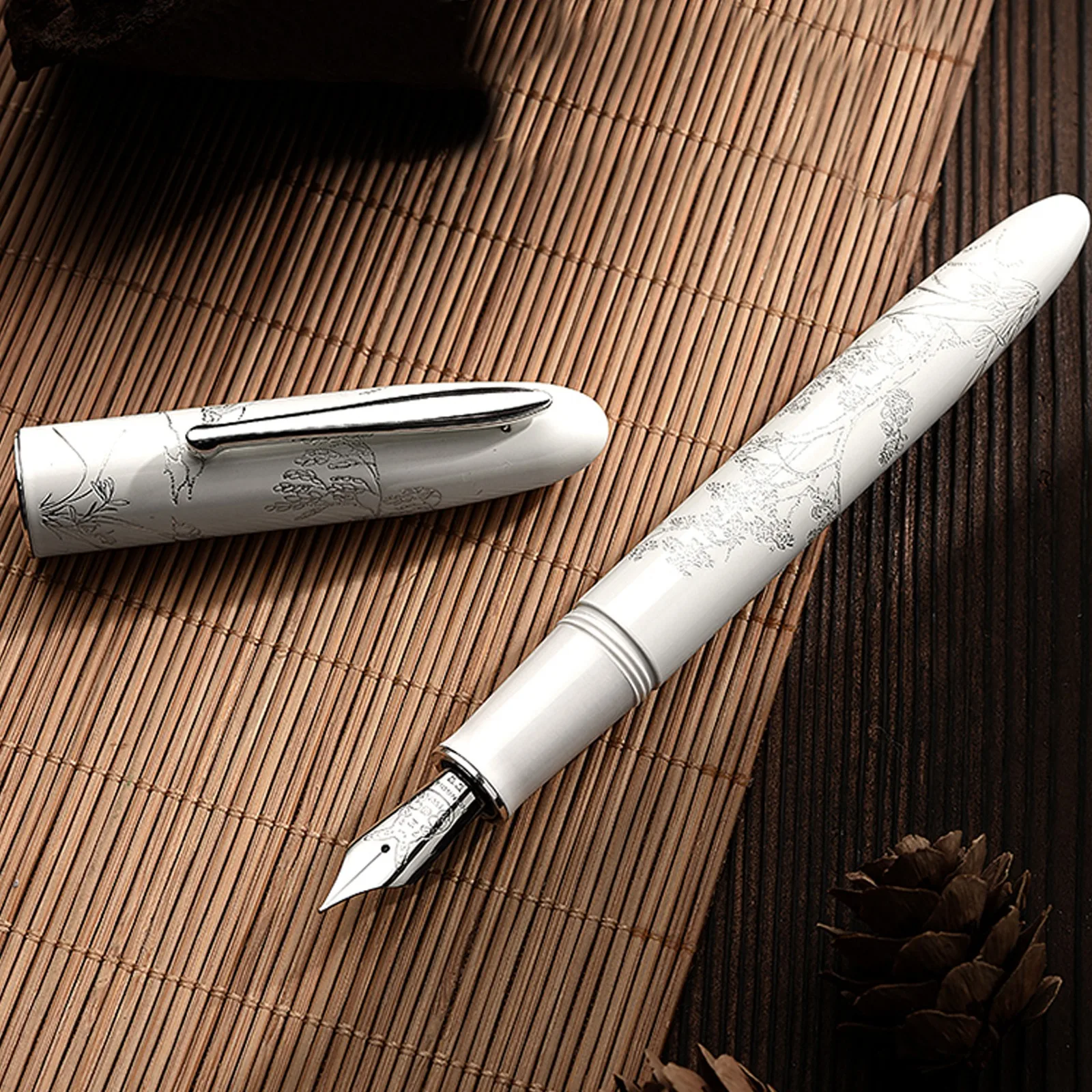 Ручка перьевая Hongdian N23, лимитированная золотистая ручка с кроликом, для студентов, бизнеса, офиса, 2023