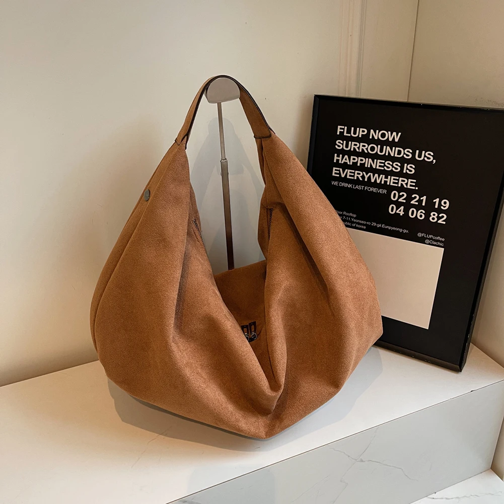 Sac Cabas Daim Sac à Bandoulière Vintage En Daim Pour Femmes