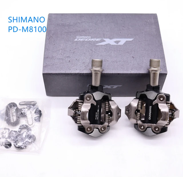 Pedales originales Shimano XT PD M8100 M8120, autoblocantes SPD