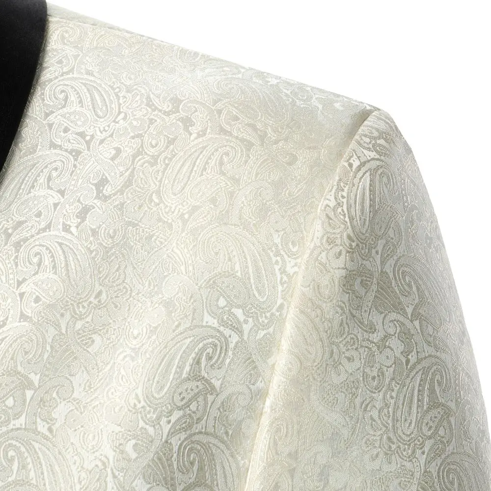 Men's Suit Textural Texture Luxury Men's Blazer Business Casual Style Men's Top Wedding Groomsman Stage Performance Men's Suit 4