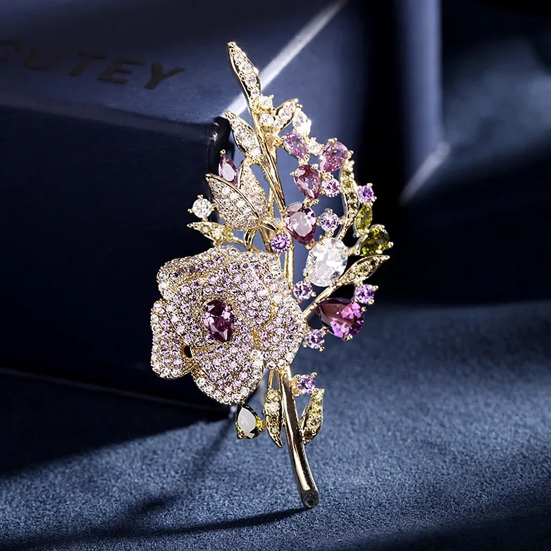 Camellia Flower Brooch pins plant Brooches For women Dressing Decoration  Fashion Beautiful Jewelry Modern Girl Gift - Price history & Review, AliExpress Seller - Rinhoo jewelry Official Store