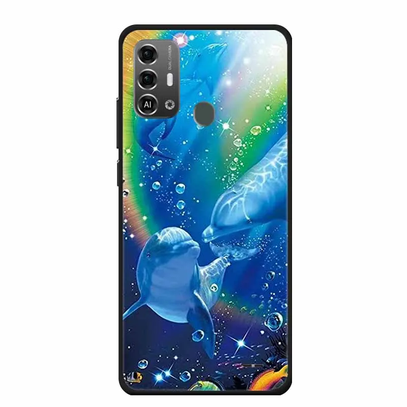 Lovely Soft TPU Painted Cat Silicone Cover - Protective Phone Case Accessory