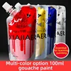 Chagall gouache pigment 100ml bag large capacity supplement bag art painting materials 1