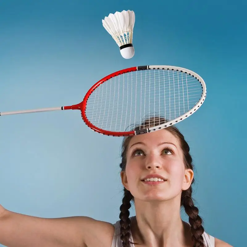 Feather Badminton Shuttlecocks 12PCS Badminton Shuttlecocks Trainer Ball Feather Shuttlecock Hitting Practice Speed Training