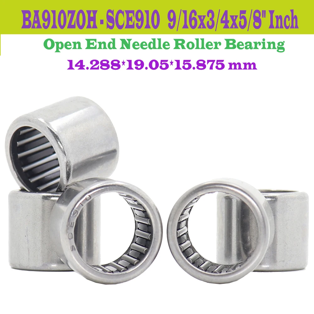 

SCE910 Bearing 14.288*19.05*15.875 mm ( 5 PCS ) Drawn Cup needle Roller Bearings B910 BA910Z SCE 910 9/16"x 3/4"x 5/8" Bearing