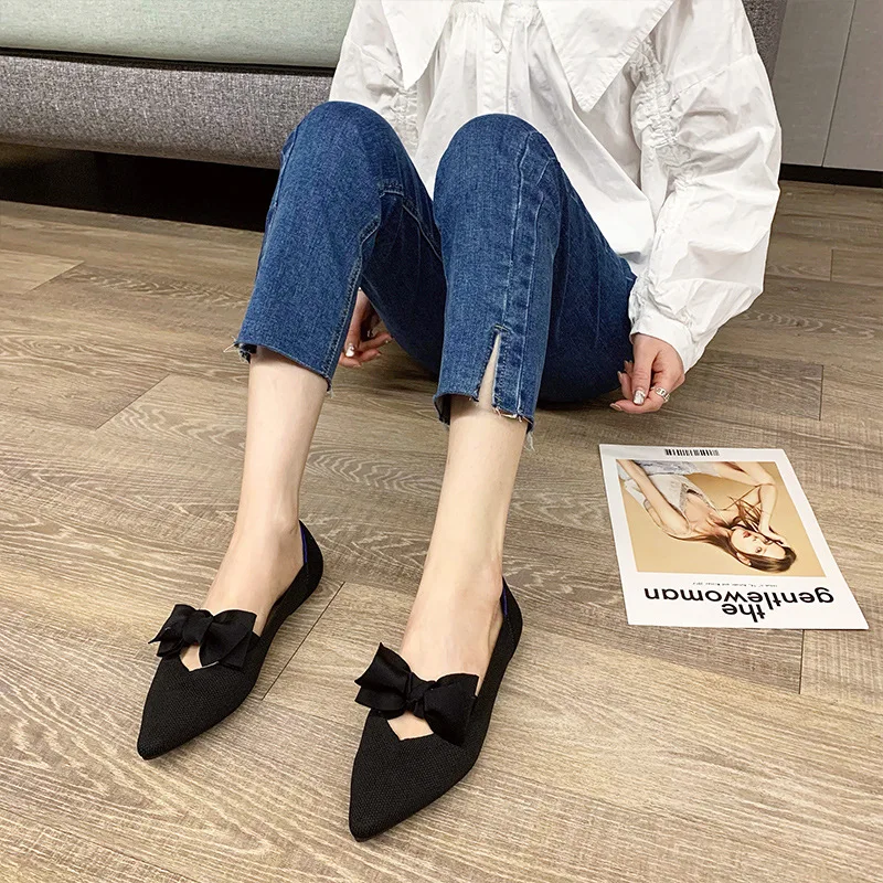 Trendy Women casual flat Shoes Pumps Wedding Shoes Female Pointed Stripper Dress office Shoes women