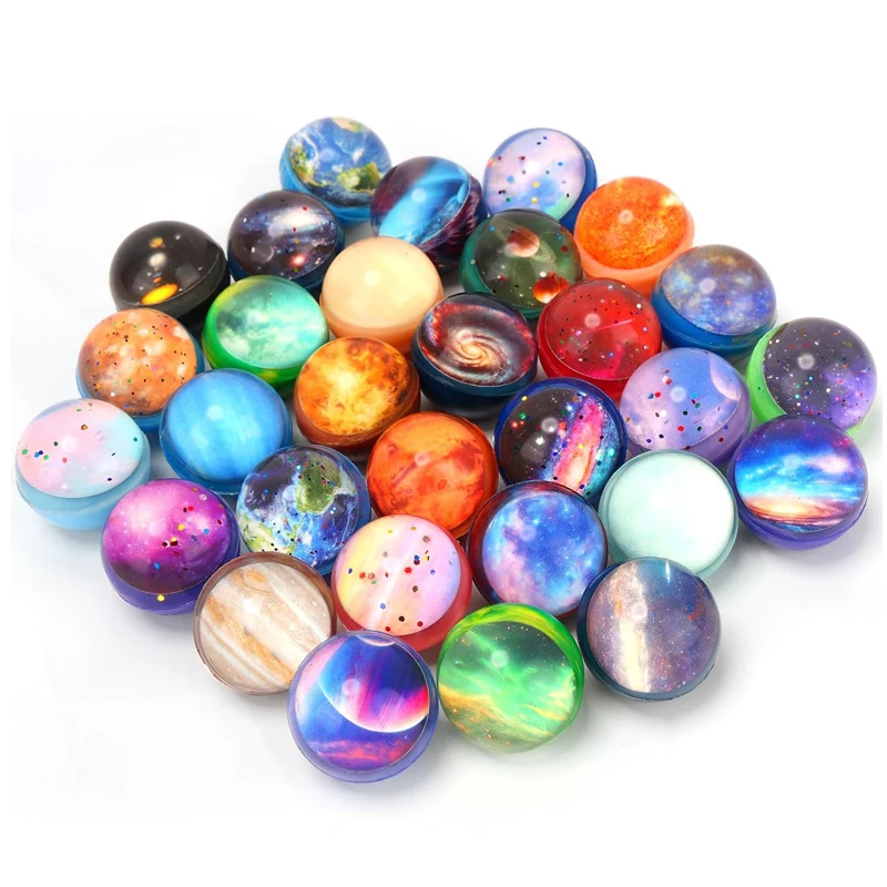20/10PCS Solar System Planets Space Themed Party Favors For Kids Bouncy Balls Lot 30MM Birthday Gifts Classroom Prize 2