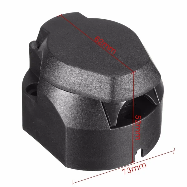 Trailer Socket 12V 13 Pin Euro 13-Pole Tow Bar Towing Socket Caravans Wiring Electrical Connector Truck Car Accessories