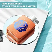 HTVRONT 12"X10ft/30x300cm Metallic Mirror Permanent Adhesive Vinyl Roll Sticker Film for Maker Glass Cup Decor Vinyls 4