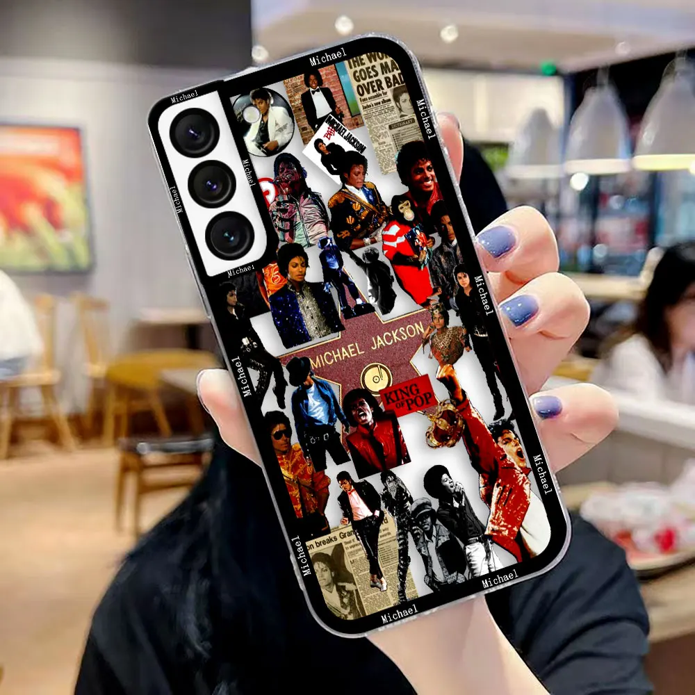 Crystal Clear Phone Case with Michael Jackson Dancer Design