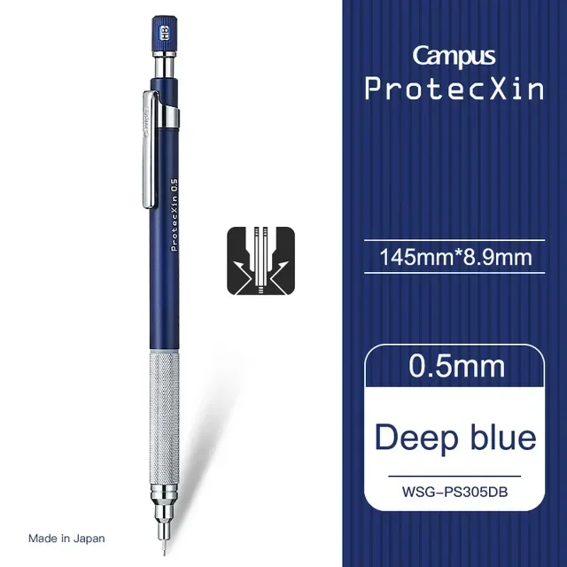 1pcs Japan KOKUYO Mechanical Pencil with Metal Rod Holding Pen 0.5