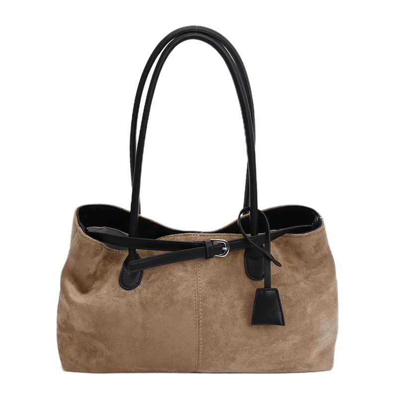 Retro PU Leather Tote Bag - Designer Shoulder Bag for Women, Y2K Fashion Handbags, Trendy Winter Luxury Handbag
