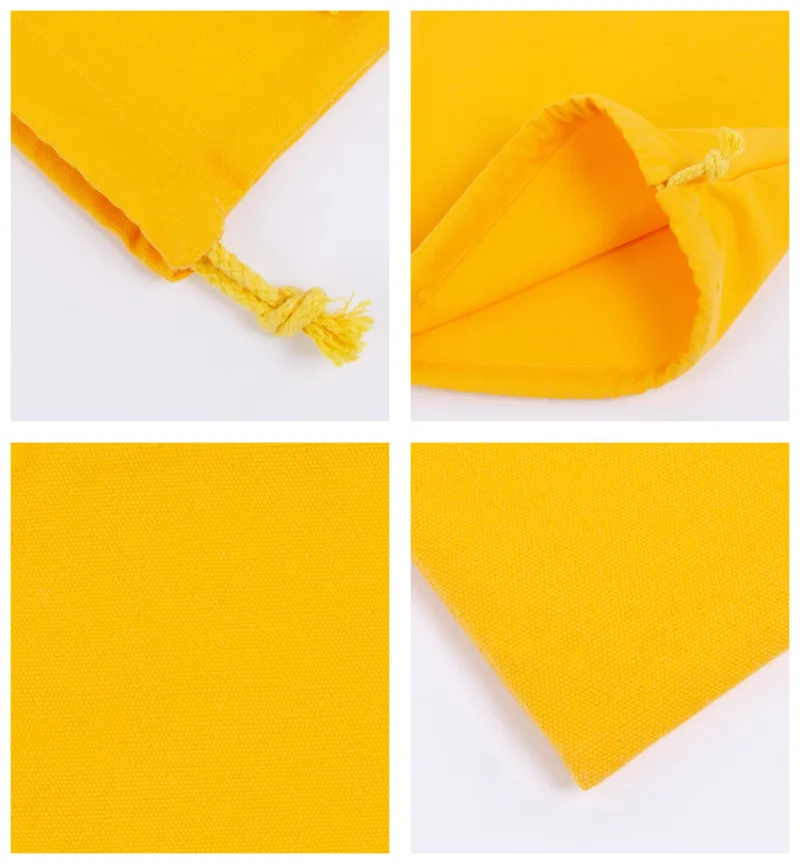 Cotton Drawstring Bags Fabric Storage Bag for Sundries Candy Jewelry Coins Keys Organizer Makeup Cosmetic Drawstring Gift Pocket 4