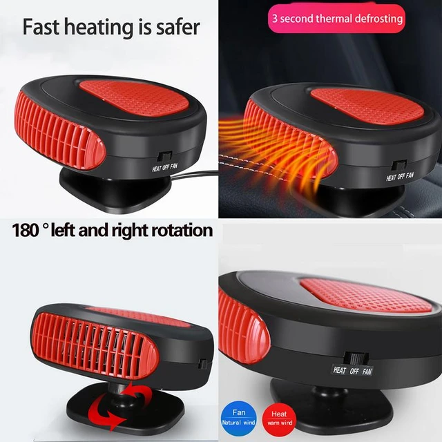 12V Auto Heizung Defroster 150W Geräuscharm Tragbare Auto Heizungen Und  Kühlung Modi 360 Rotation Windschutzscheibe Heizung Luft klimaanlage -  AliExpress