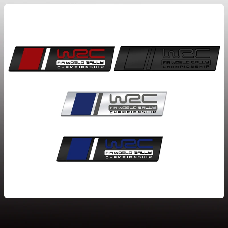 Wrc World Rally Championship Car Grille Badge Sticker Per Polo Tdi Golf Beetle Logo Metal Trunk Emblem Decorazione Accessori