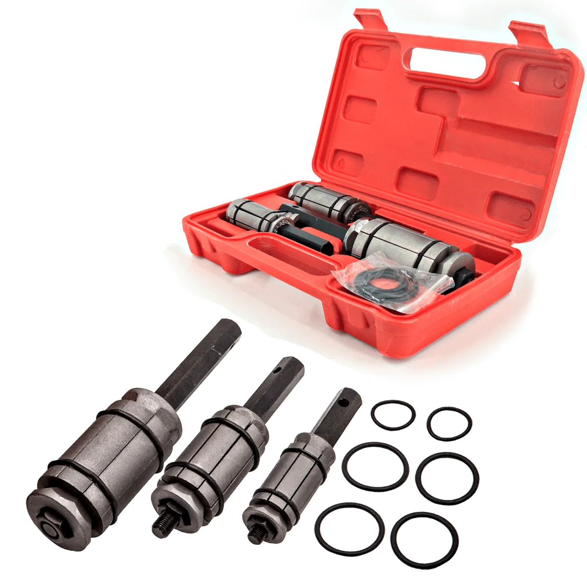 sk3pcs 1/18" to 3-1/2" Exhaust Muffler Tail Pipe Expander/Pipe Stretcher Tool Kit, Professional Automotive Repair Kit for Pipe Expansion And Installationa