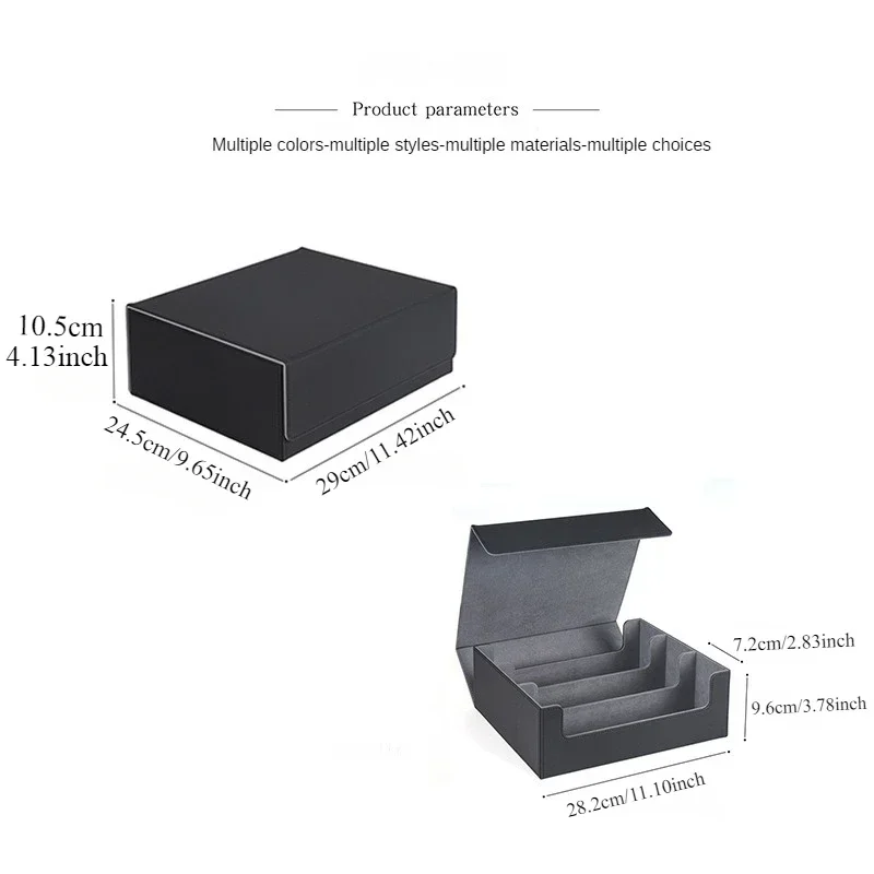 Trading Card Storage Box Pu Leather Magnetic Deck Case_voghion.com
