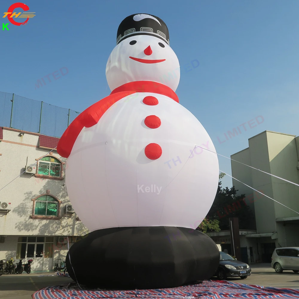 

Free Door Shipping 10mH Giant Inflatable Snowman Cartoon Christmas Decoration for Sale