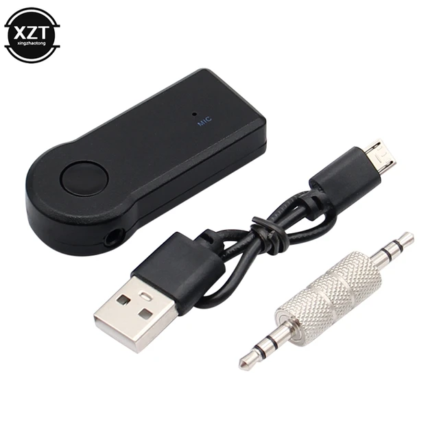 Bluetooth Adapter Audio Music Receiver with 3.5mm aux Cable Compatible with  car Media Player 