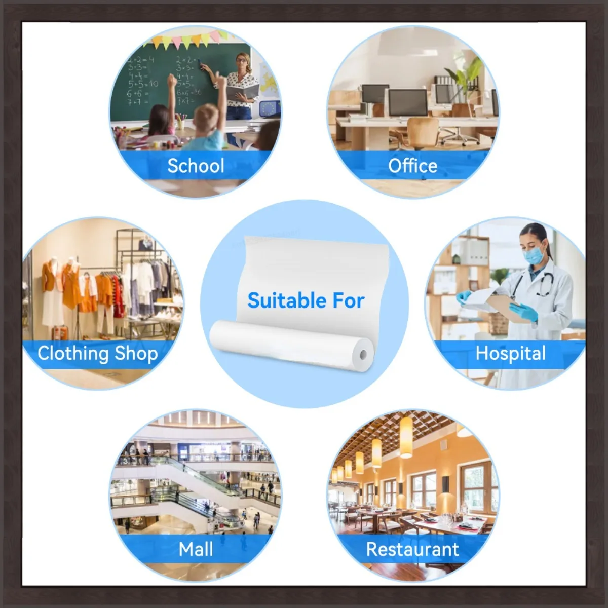 A4 특수 감열 인쇄 용지 210x30mm 평지 접지 용지 잘못된 질문 인쇄 용지