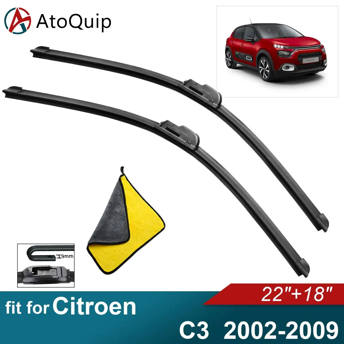 

Аксессуары для Citroen C3, щетки стеклоочистителя из мягкой резины, автомобильное переднее стекло