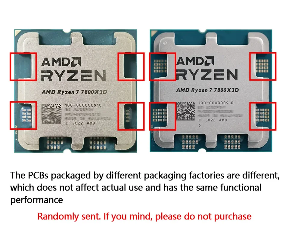 AMD-ファンなしのCPUプロセッサAMDryzen 7,7800x3D r7 7800x3d 4.2 ghz