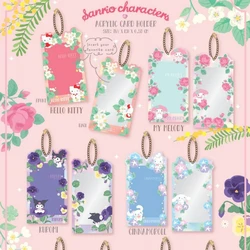 New Hot Kawaii Cartoon Characters Kpop Album Card Holder Bus Card Bank ID Card Protective Display Sleeves Girls Acrylic Pendant