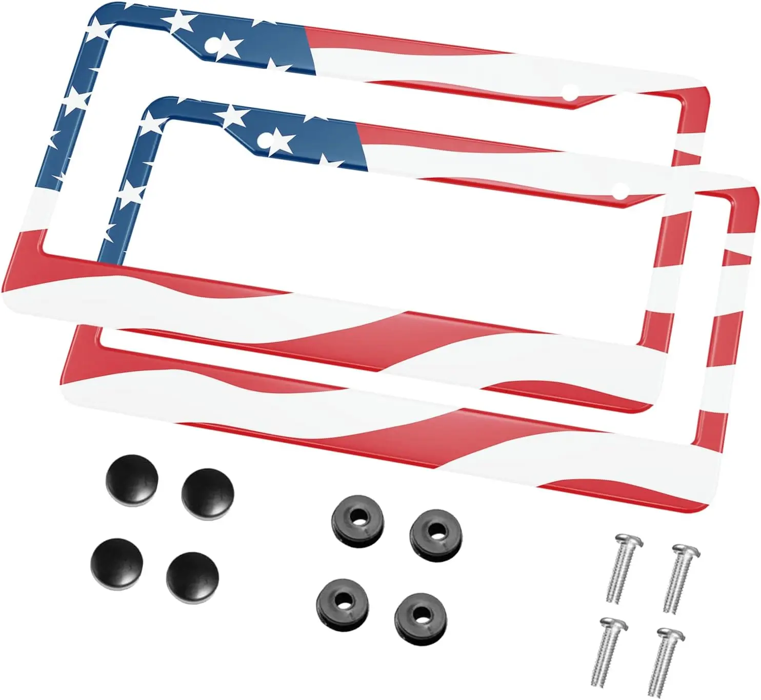 

2 шт./упаковка, рамки для номерного знака с американским флагом