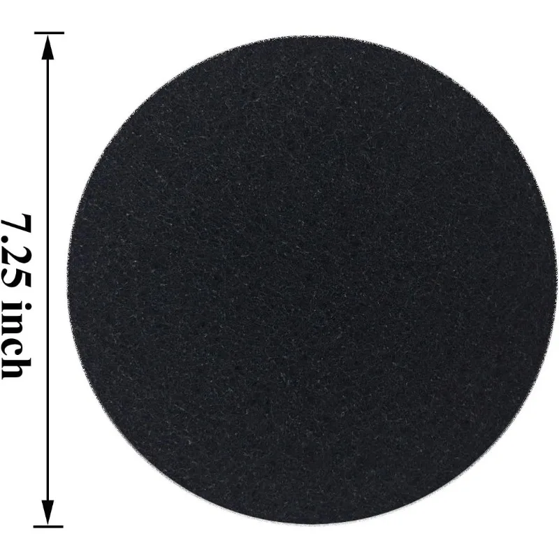 7.25inch Kitchen Compost Bin Charcoal Filter Replacements, Compost Pail Replacement Carbon Filters 7.25 inch, Round