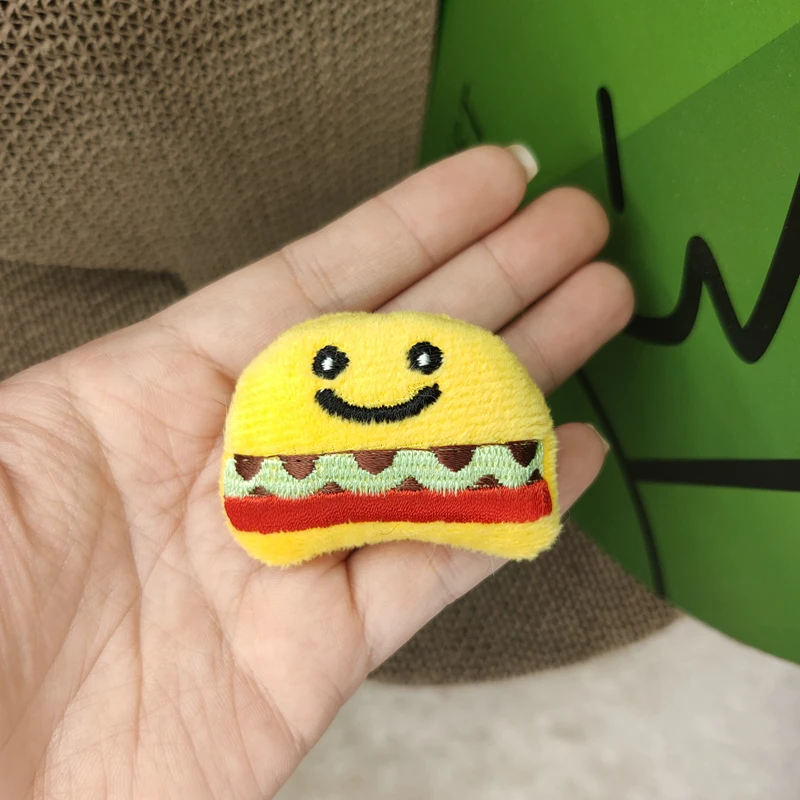 MPK New Series Cat Toy Super Cute Cat Toy French Fries Burger and Pizza Design 