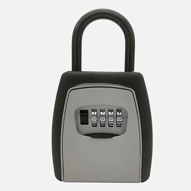 Key Storage Lock Box Safe Box Keys Storage Box Padlock Use Password Lock Alloy Material Keys Hook Security Organizer Boxes 5