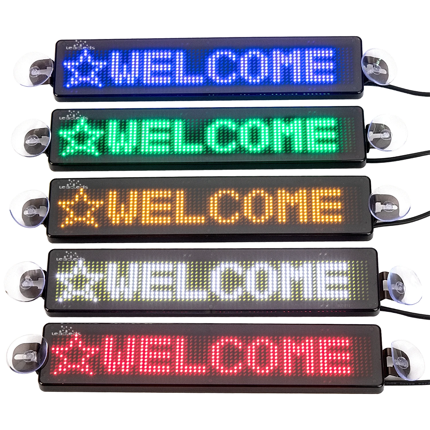 

Bluetooth-Compatib LED Strip Display Car Scrolling Message Screen Smart App Control Programmable for Car Ads Accessories 23CM