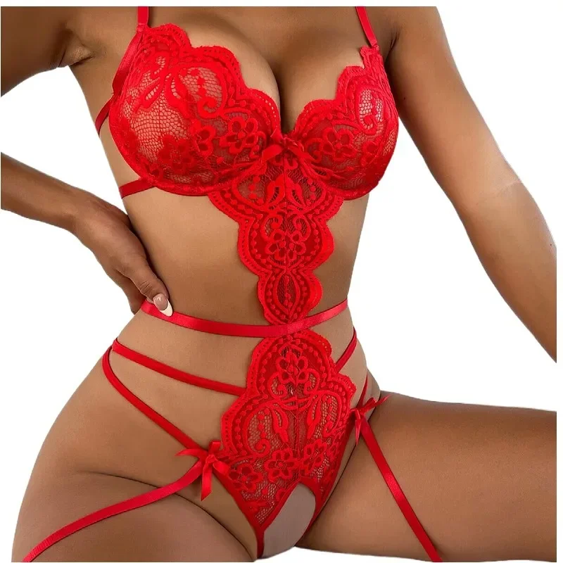 Sexy Babydoll Sex Erotic Costumes Lingerie for Women Open Crotch Bodysuit Erotic Underwear