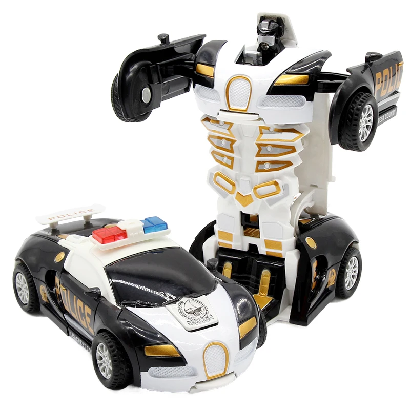 New One-key Deformation Car Toys For Children  Automatic Transform Robot Plastic Model Car Funny Diecasts Toy Boys Amazing new one key deformation car toys automatic transform robot plastic model car funny diecasts toy boys amazing gifts kid toy