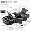 Simualtion 1:24 Dodge Challenger Hellcat Redeye Alloy Car Model Sound and Light Children Toy Birthday Gift Miniature Voiture 3