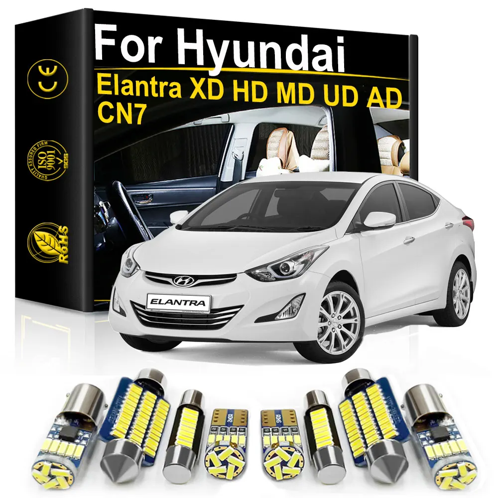 현대 엘란트라 CN7 AD MD UD HD XD 2001 2007 2010 2015 2016 2017 2018 2019 2020 2021 2022 자동차 인테리어 LED 조명 캔버스 램프