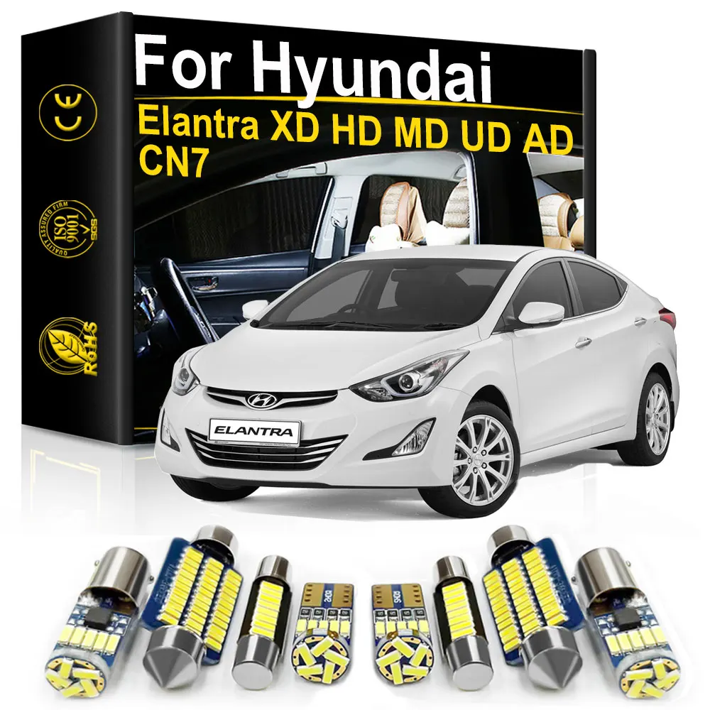 For Hyundai Elantra CN7 AD MD UD HD XD 2001 2007 2010 2015 2016 2017 2018 2019 2020 2021 2022 Car Interior LED Light Canbus Lamp