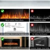 Ultra-Thin Silence Linear Electric Fireplace, Recessed Wall Mounted Fireplace, Fit for 2 x 4 and 2 x 6 Stud, 12 Adjustable Flame 5