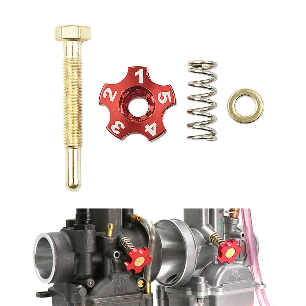 

Motorcycle Carburetor Air Fuel Mixture Idle Speed Adjuster Screw Fits For Keihin PWK Motorcycle 21mm-34mm