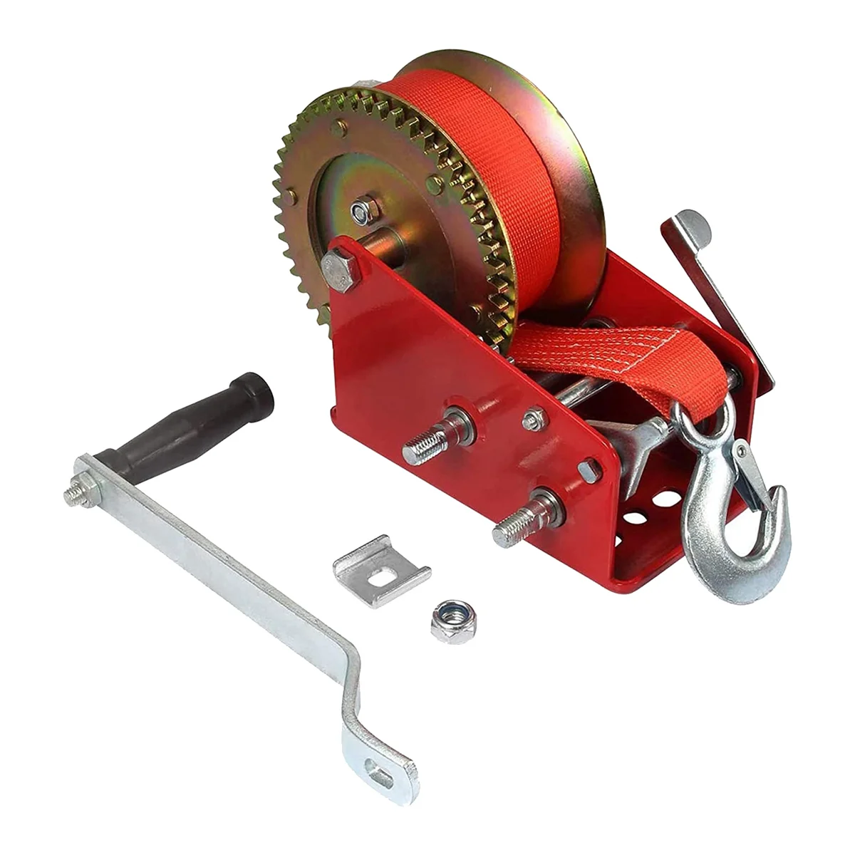 Boat Winch 3500Lbs Capacity Heavy Duty Hand Winch Boat Trailer Winch Manual with 10M(32Ft) Strap