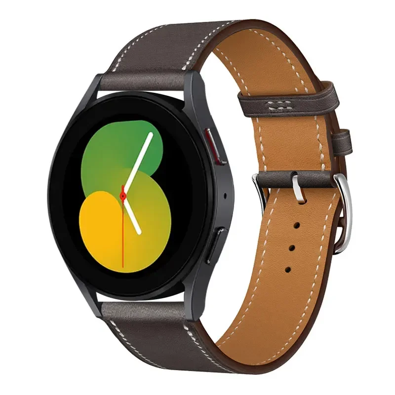 Premium Leather Watch Band Strap - Sporty and Elegant Design, 20-22mm Adjustable Size,