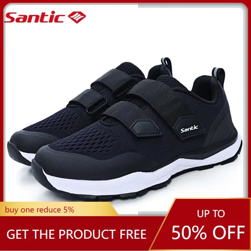 Santic Cycling Shoes MTB Bike Shoes Rubber Sole Breathable Fabric Cycling Sneakers Unisex Casual KMS20025 cycling shoes