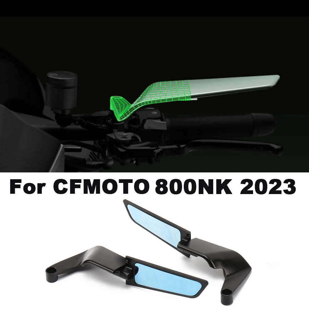 

Motorcycle Mirrors Stealth Mirrors For CFMOTO 800NK Sports Winglets Kit Mirrors Wing Mirrors Accessories Mirror 2023 800 NK