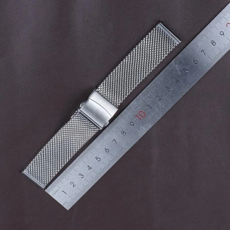Premium Quick Release Milanese Stainless Steel Watch Strap Replacement - Sleek 1mm Design
