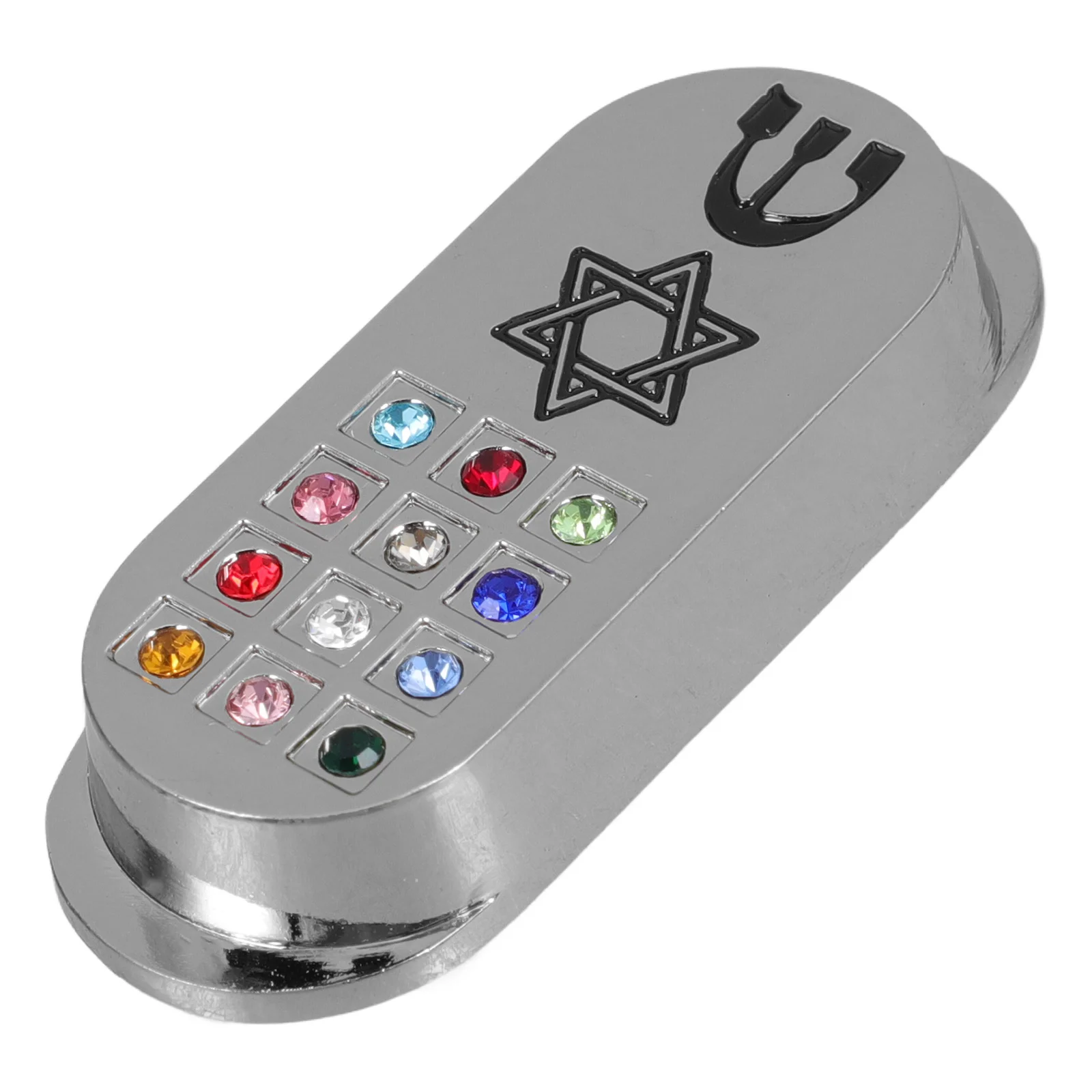 Menorah Jewish Gifts Mezuzah For Outside Goal Post Silver Paper Car Mounted Travel 5