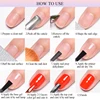Mtssii 2PCS Nail-Primering Nail Prep Dehydrate Base Top Coat Long Lasting Air Dry for UV Gel Polish Lacquers Sterlization Liquid 6