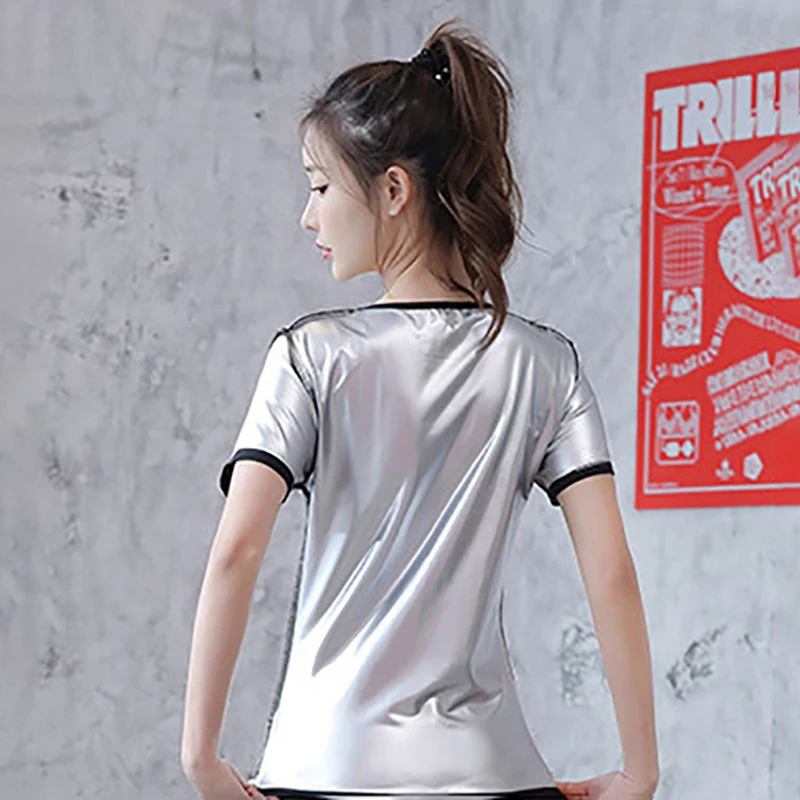 Sports Suit Women Gym Clothing Set Shirt And Shorts Sportswear Running Fitness Training Weight Loss Sweating Sauna Summer Autumn sports suit