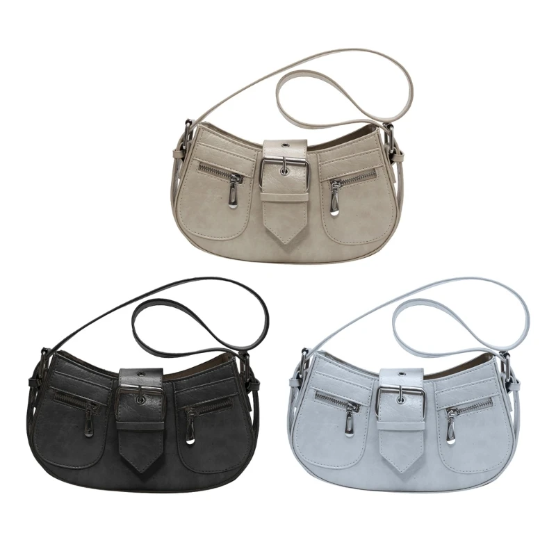 

Сумка подмышки, большая вместительная сумка из искусственной кожи для девочек, женская винтажная сумка 066F