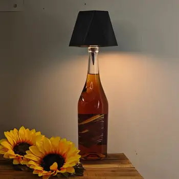 Wine Bottle Lights Wireless Table Light Home Decoration Rechargeable Desk Light 3 Color Touch Control Portable LED Lamp For Wine 3