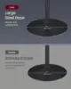 Round Cocktail Table with Multi-Colored Lights and Glass Top, Large Steel Base, 41.3 Inches Tall Pub Table for Kitchen, Bistro 5